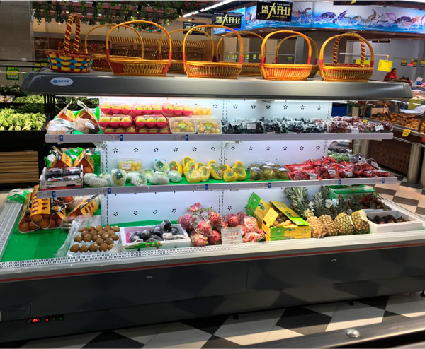 方形環(huán)島風(fēng)幕柜